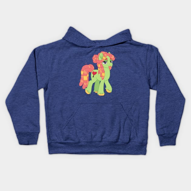 Tree Hugger stallion Kids Hoodie by CloudyGlow